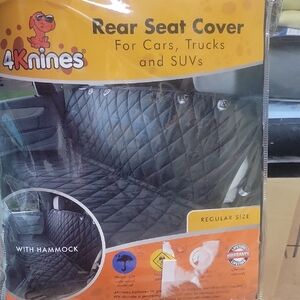 Black Rear Seat Cover for Dogs